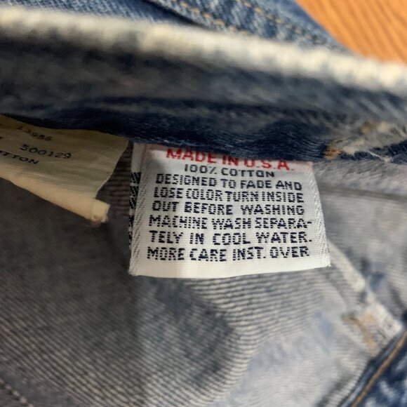 Vintage Calvin Klein Denim Jacket, Medium Wash, Made in USA, Womens SZ L - Picture 7 of 13